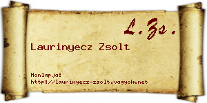 Laurinyecz Zsolt névjegykártya