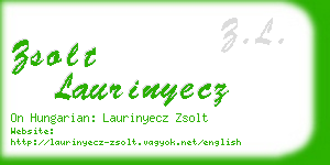 zsolt laurinyecz business card